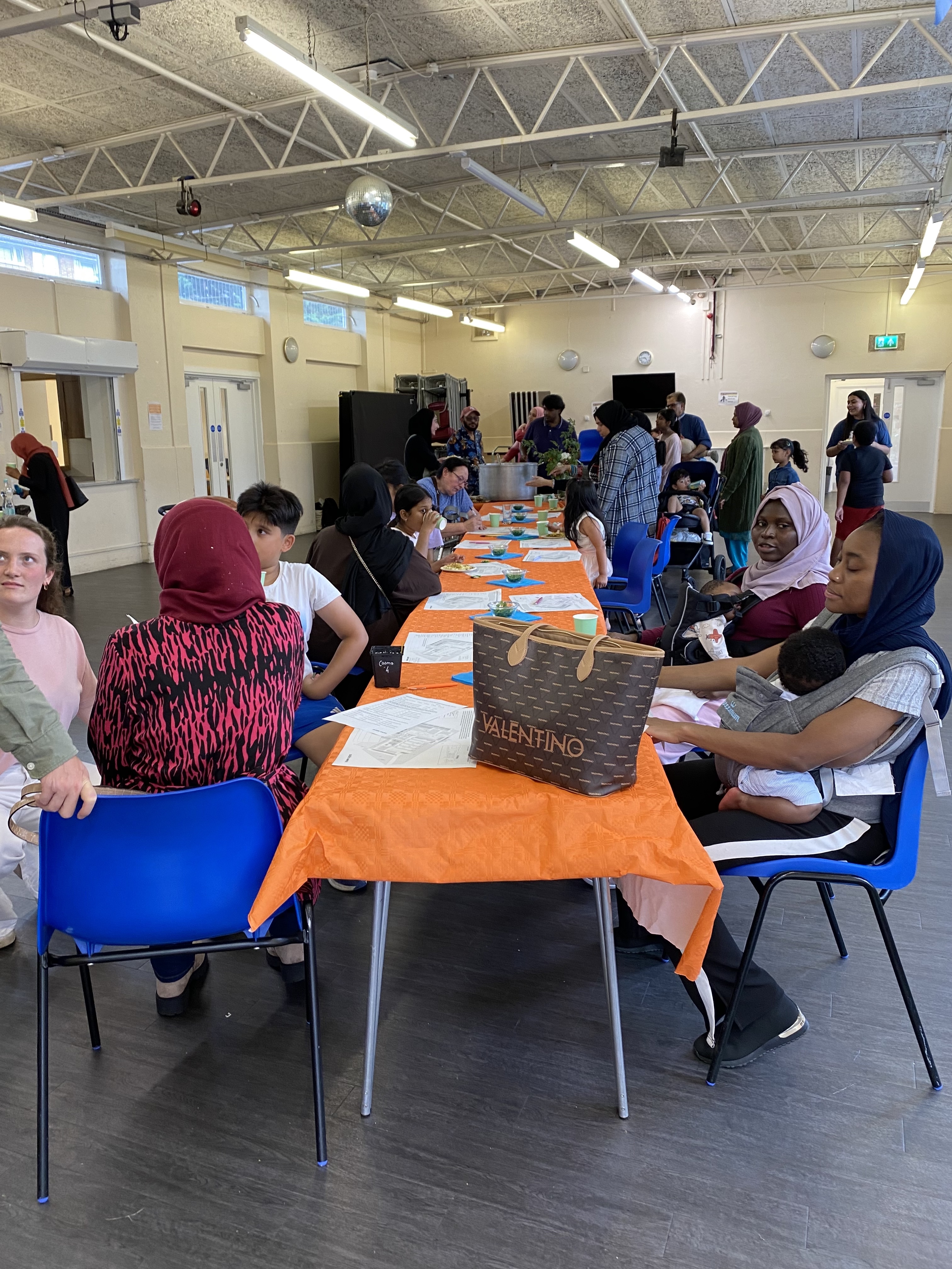 Discussing the design changes with users of the building and local residents 
