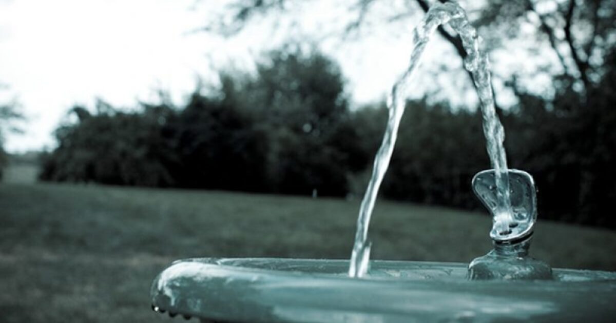 secure cycle racks and drinking water fountains