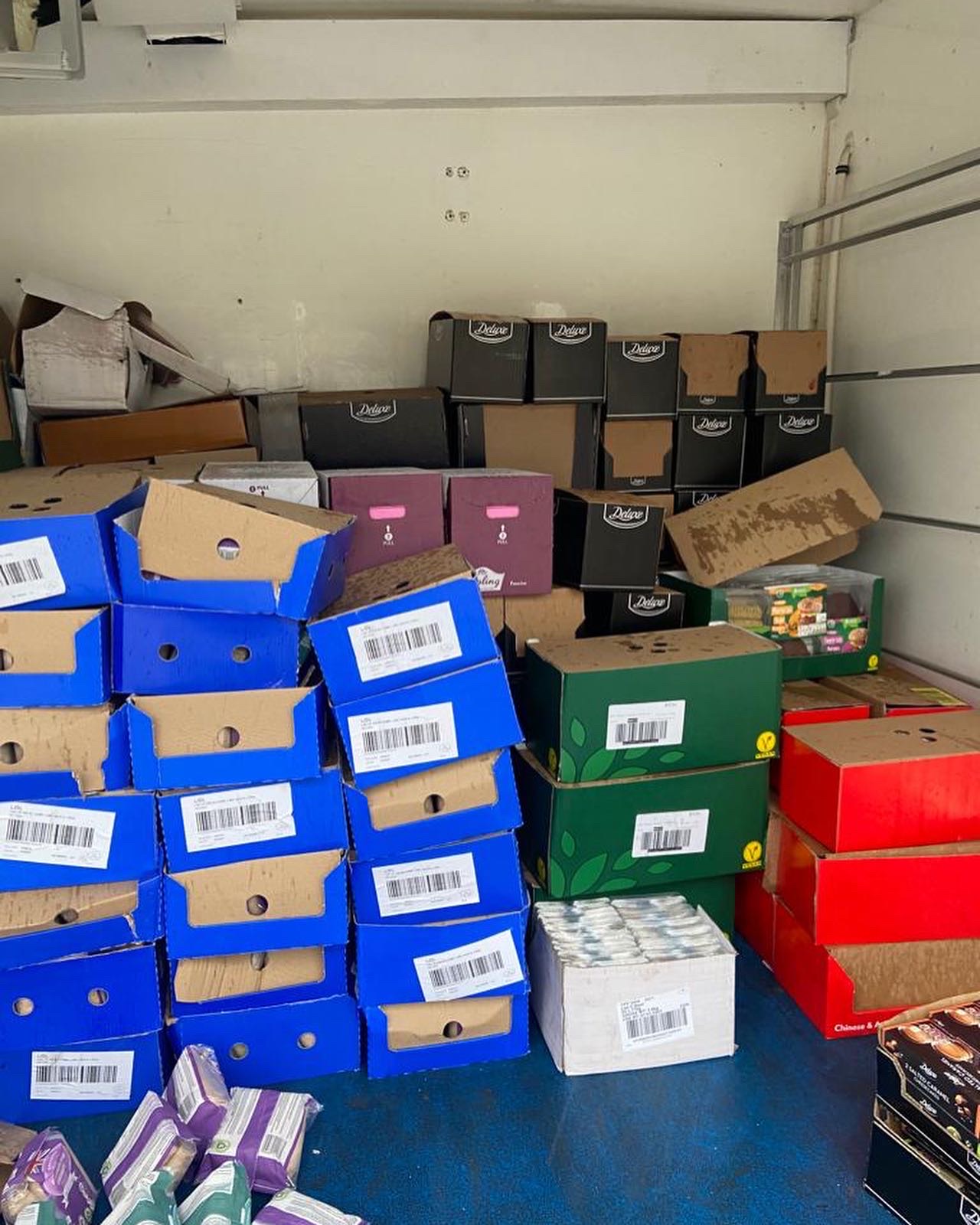 Some of the products picked up and delivered today