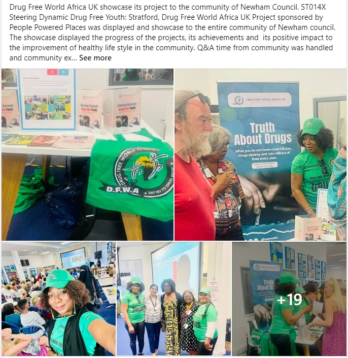 Steering drug free community event showcase on truth about drugs 