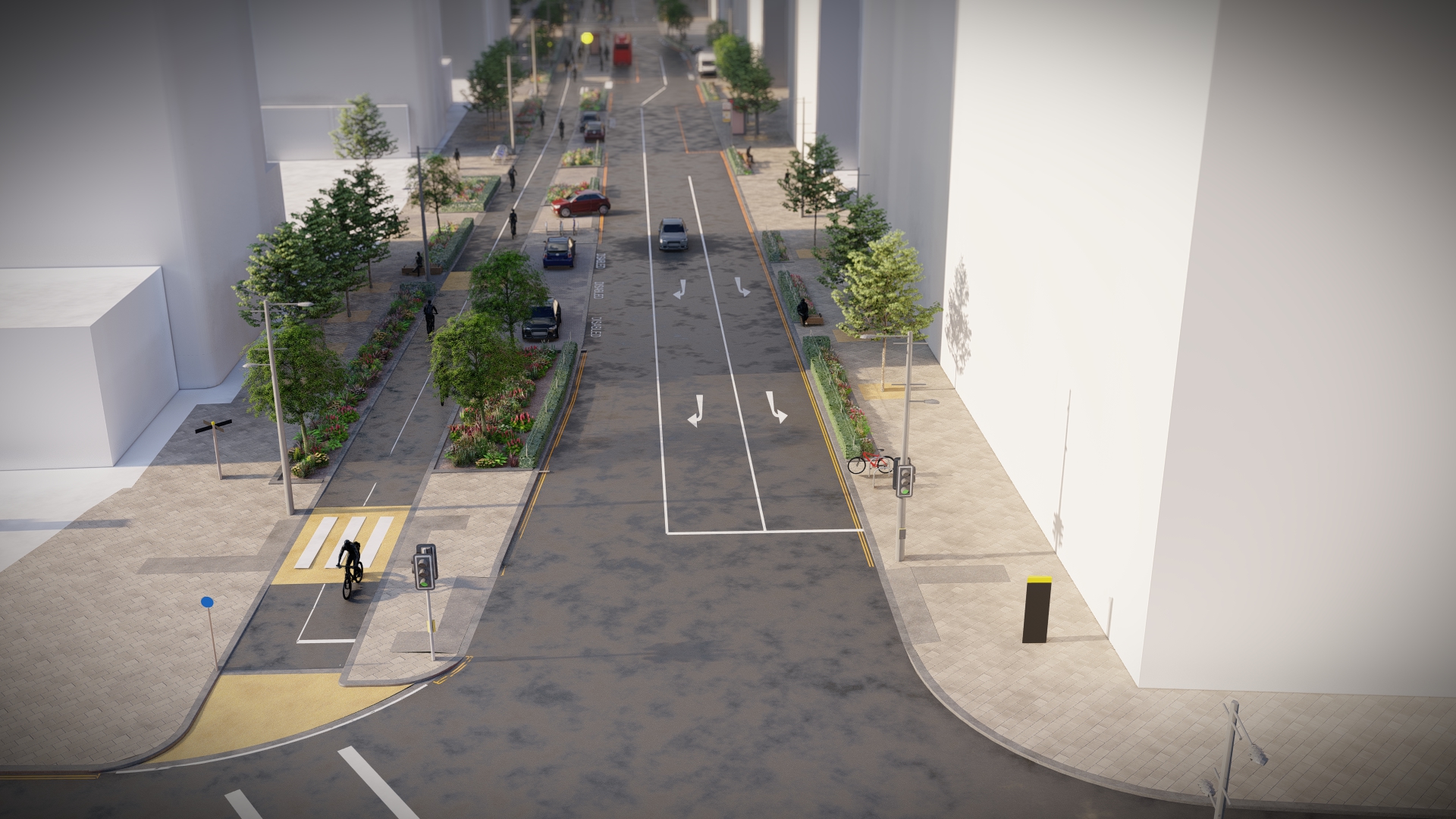 Phase 2a - Westfield Avenue at junction with Montfichet Road