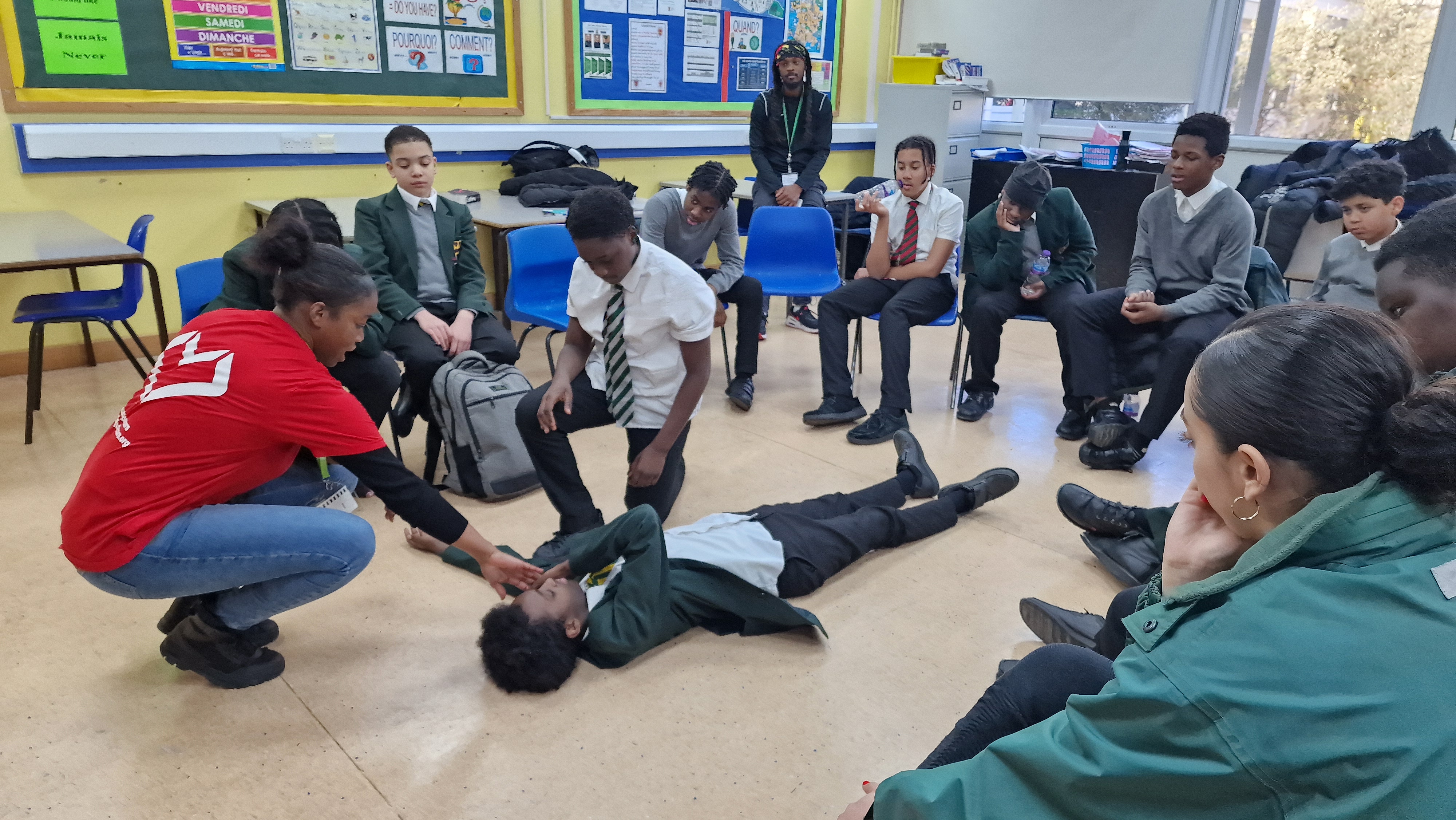 Young People Learning First Aid