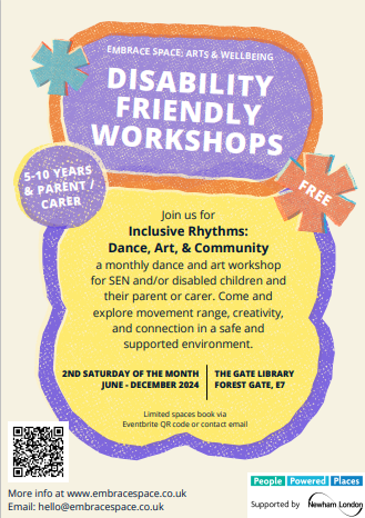Inclusive Rhythms has started!! Click on QR code to register. 