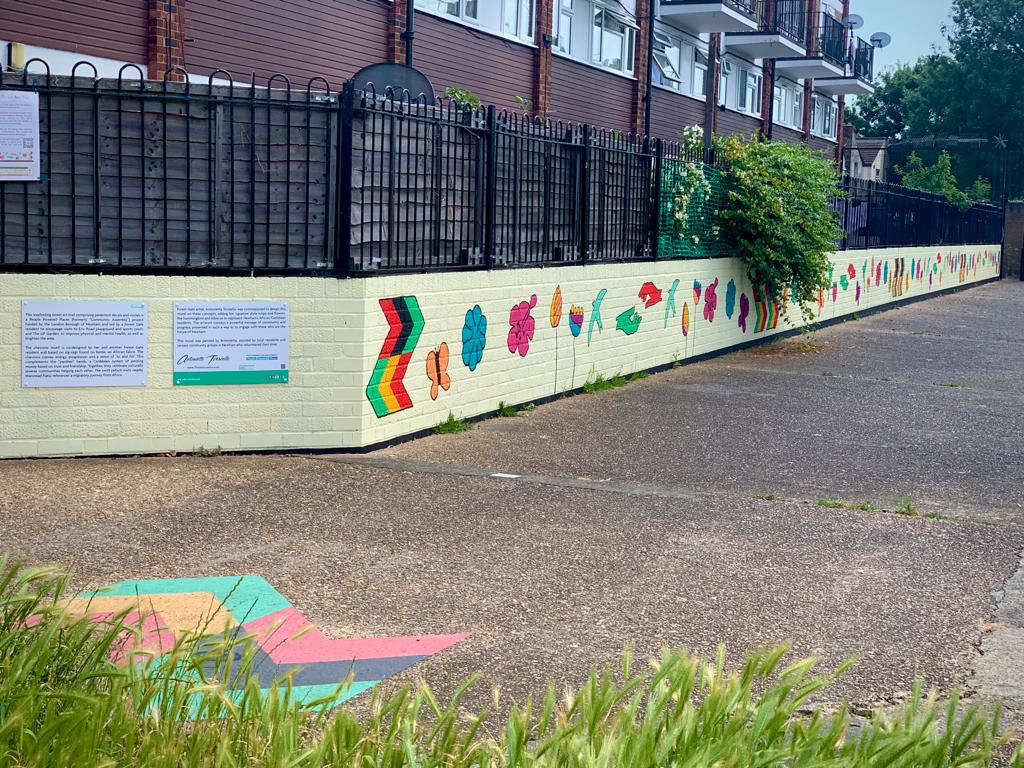 Playground wall mural – completed!