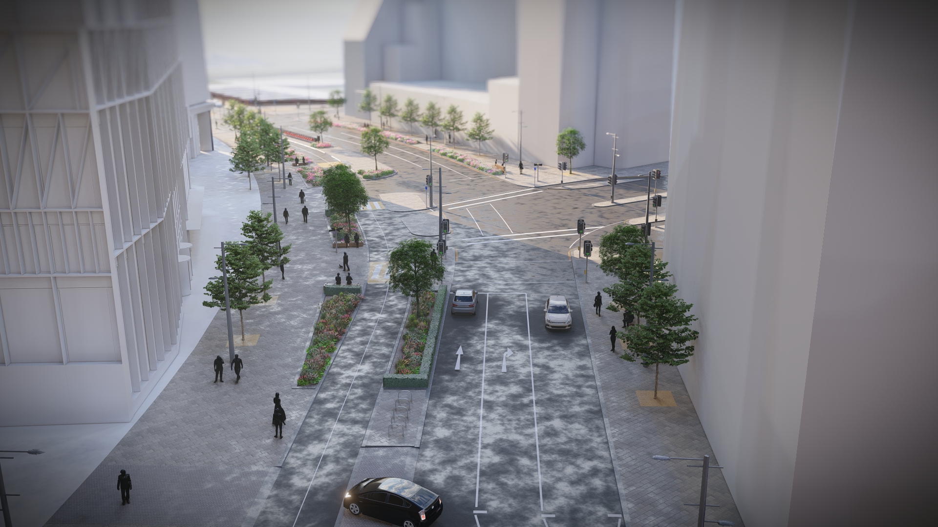 Phase 2b - Westfield Avenue junction with International Way